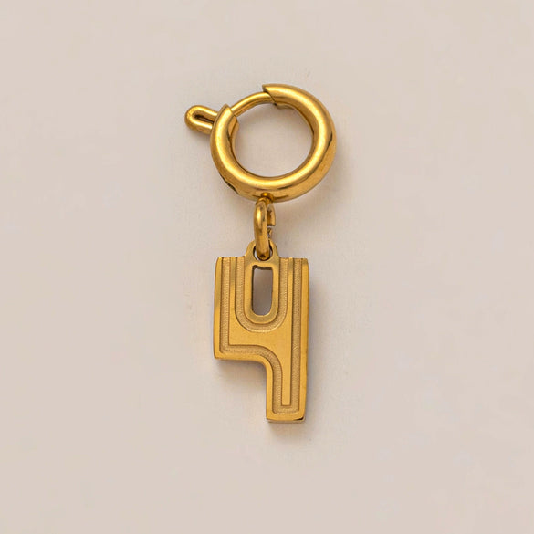 Fashion Stainless Steel And Titanium Steel Pendant Necklace With Letters Numbers Text Pattern Vacuum Electroplated