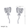 Fashion Stainless Steel Animal Long Nose Elephant Earrings Electroplating Color Retention