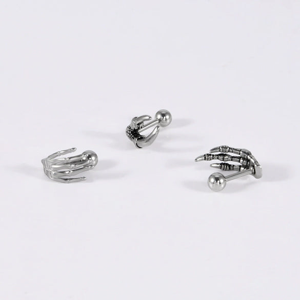 Fashion Stainless Steel Animal Zodiac Shaped Piercing Earrings With Polish Finish