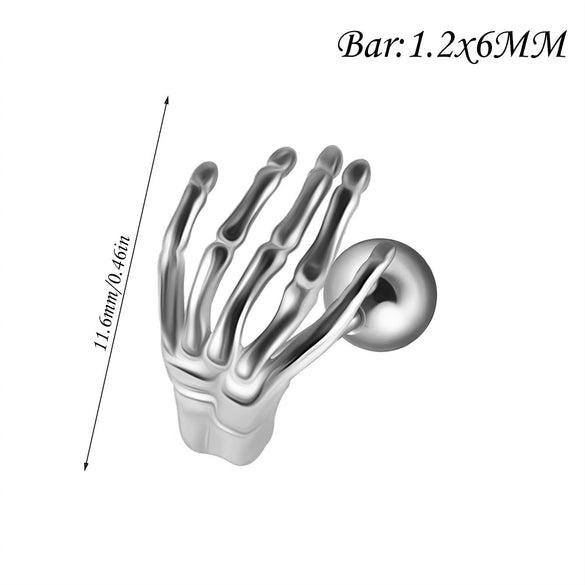 Fashion Stainless Steel Animal Zodiac Shaped Piercing Earrings With Polish Finish
