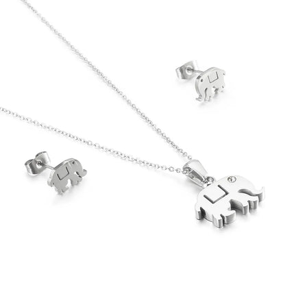 Titanium Steel 18K Gold Plated Animal