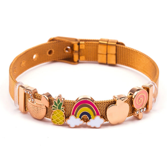 Fashion Stainless Steel Bracelet Original Design Geometric Drop Shape Seiko Unisex Jewelry