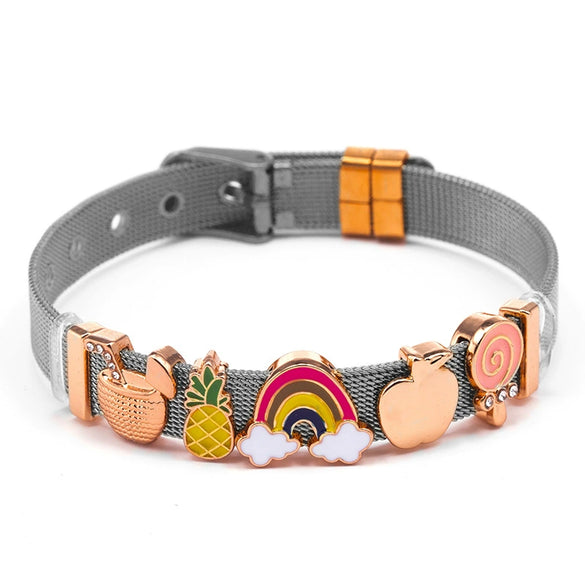 Fashion Stainless Steel Bracelet Original Design Geometric Drop Shape Seiko Unisex Jewelry