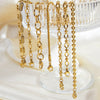 Fashion Stainless Steel Bracelet With Embossed Flower Cuban Chain And Geometric Pattern Electroplated For Men And Women