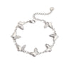 Fashion Stainless Steel Butterfly Bracelet With 18K Gold Plated Electroplating For Female