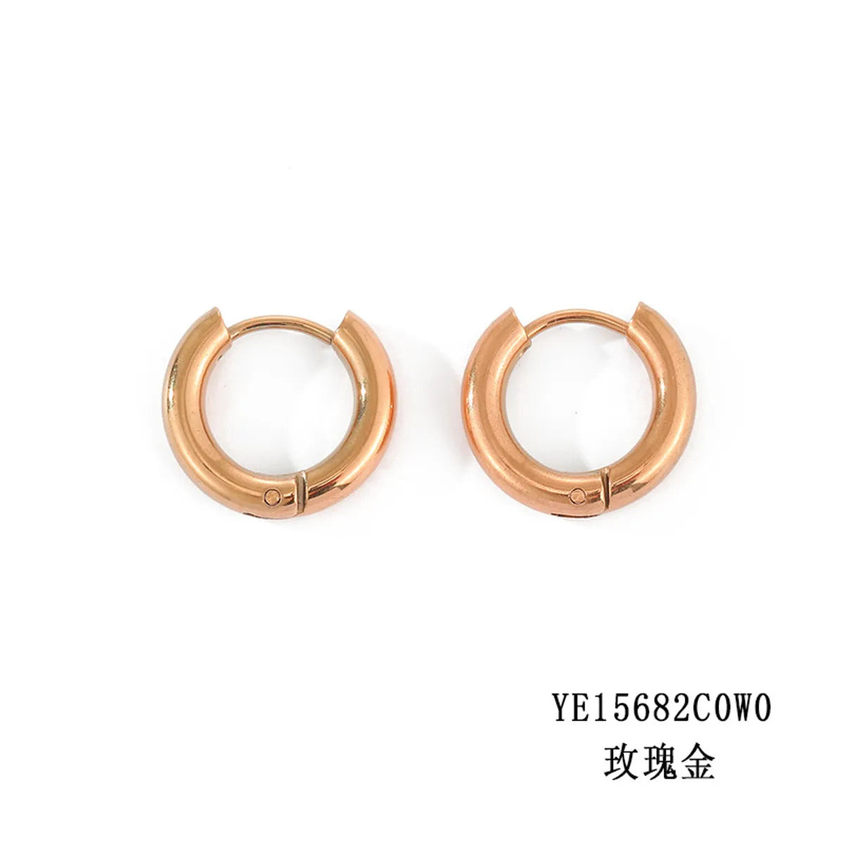 Fashion Geometric Stainless Steel No Inlaid 14K Gold Plated Earrings