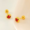 Fashion 316L Stainless Steel Geometric Electroplated Women's Earrings