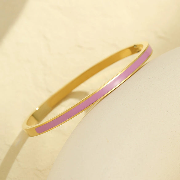 Fashion Stainless Steel Geometric Electroplating Bracelet