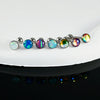 Fashion Stainless Steel Geometric Flash Tongue Ring Piercing Jewelry
