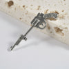 Fashion Stainless Steel Geometric Pistol Straight Rod Ear Studs With Polishing For Unisex