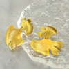 Fashion Stainless Steel Ginkgo Leaf Earrings For Women Electroplated
