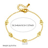 Fashion Stainless Steel Gold Plated Hollow Palm Jewelry Set Necklace Earrings Bracelet