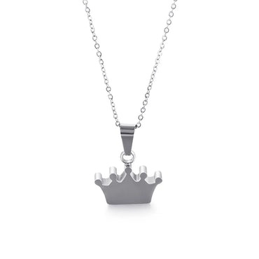 Fashion Stainless Steel Golden Crown Necklace Wholesale Gooddiy