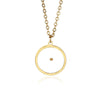 Fashion Stainless Steel Heartshaped Ing Flower Seeds Pendant Necklace With O Chain And Electroplating