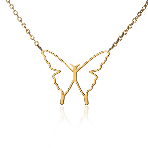 Fashion Stainless Steel Heartshaped Ing Flower Seeds Pendant Necklace With O Chain And Electroplating