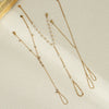Fashion Stainless Steel Jewelry With Geometric Pattern And Electroplating For Women