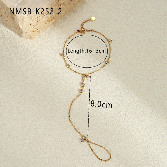 Fashion Stainless Steel Jewelry With Geometric Pattern And Electroplating For Women