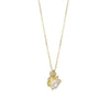 Fashion Stainless Steel Little Swan Necklace With Mixed Gem Inlay And Electroplating Design