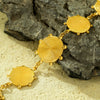 Fashion Stainless Steel Necklace With 18K Gold Electroplating And Round Shape