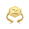 Fashion Stainless Steel Ring With Letters Numbers Text Electroplated Accessories