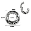 Fashion Stainless Steel Skull Totem Geometric Electroplated Auricle Earlobe Earrings