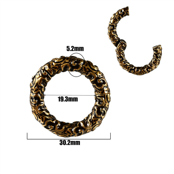 Fashion Stainless Steel Skull Totem Geometric Electroplated Auricle Earlobe Earrings