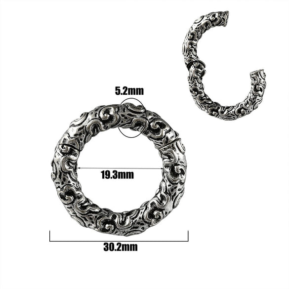 Fashion Stainless Steel Skull Totem Geometric Electroplated Auricle Earlobe Earrings
