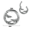 Fashion Stainless Steel Skull Totem Geometric Electroplated Auricle Earlobe Earrings