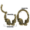 Fashion Stainless Steel Skull Totem Geometric Electroplated Auricle Earlobe Earrings