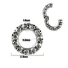 Fashion Stainless Steel Skull Totem Geometric Electroplated Auricle Earlobe Earrings