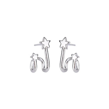 Fashion Star Copper Plating Ear Studs 1 Pair