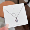 Titanium Steel Fashion Inlay Star Heart Shape Crown Rhinestones Pendant Necklace