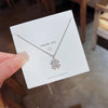 Titanium Steel Fashion Inlay Star Heart Shape Crown Rhinestones Pendant Necklace