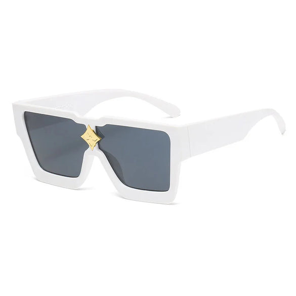 Fashion Star Leopard Pc Resin Square Star Full Frame Women'S Sunglasses