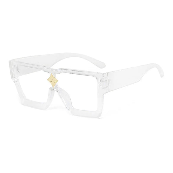 Fashion Star Leopard Pc Resin Square Star Full Frame Women'S Sunglasses