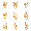 Fashion Star Moon Crown Copper Plating Zircon Nasal Splint 1 Piece