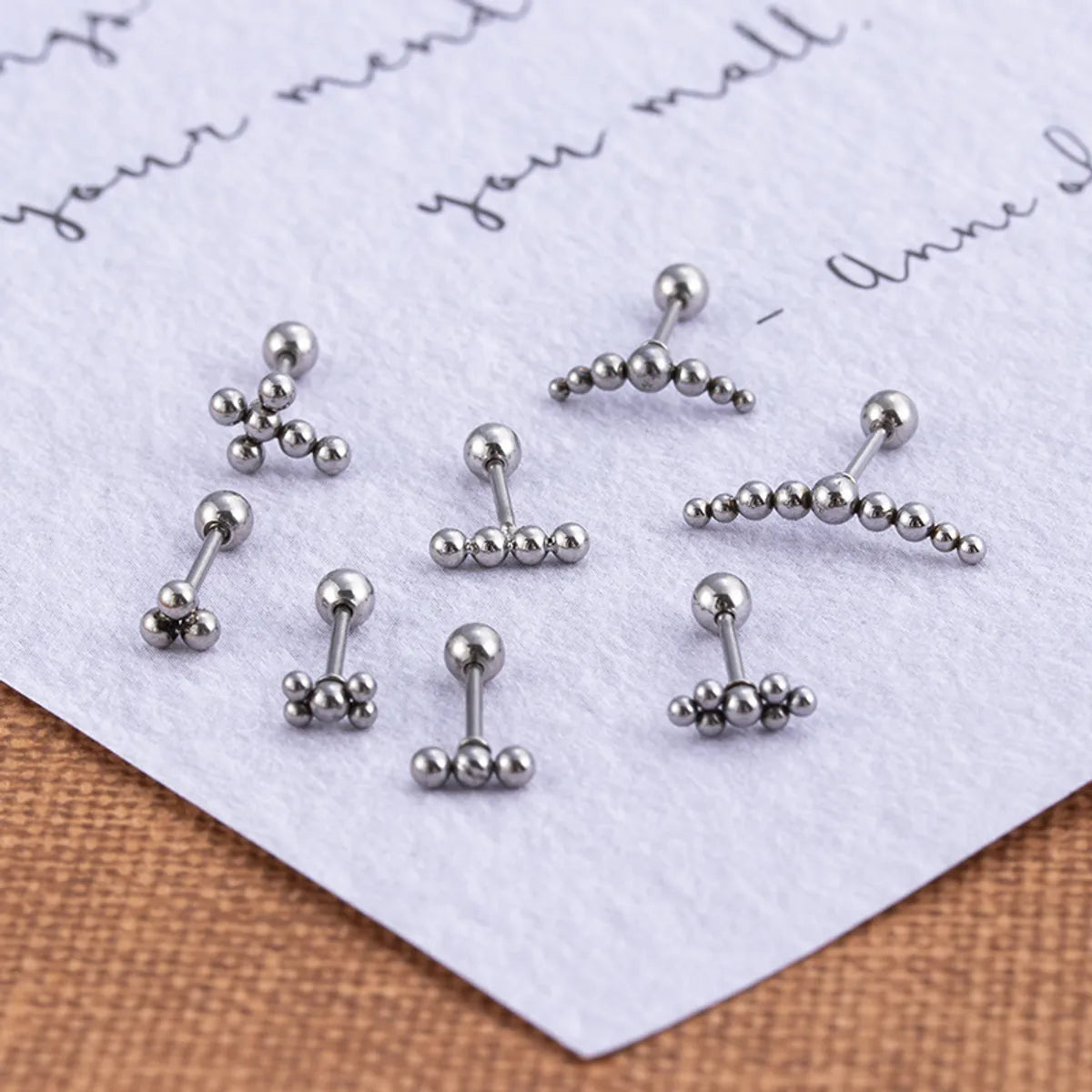 Fashion Star Moon Metal Plating Zircon Ear Studs 1 Piece