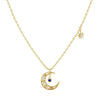 Ins Style Star And Moon Necklace Women'S All-Match Copper Plated Gold Fashion Jewelry Autumn New Products In Stock Necklace