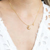 Ins Style Star And Moon Necklace Women'S All-Match Copper Plated Gold Fashion Jewelry Autumn New Products In Stock Necklace