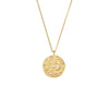 Fashion Star Moon Stainless Steel Plating Inlay Artificial Pearls Zircon Gold Plated Pendant Necklace