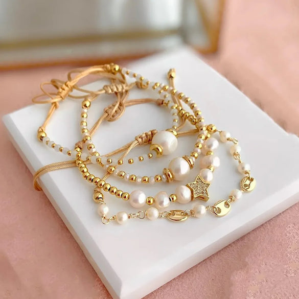 Fashion Star Pearl Bracelets