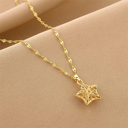 Fashion Star Titanium Steel Pendant Necklace 1 Piece