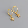 Fashion Starfish Sterling Silver Plating Drop Earrings 1 Pair