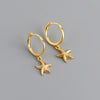 Fashion Starfish Sterling Silver Plating Drop Earrings 1 Pair