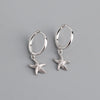 Fashion Starfish Sterling Silver Plating Drop Earrings 1 Pair