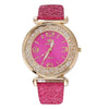 Fashion Starry Sky Glitter Belt Ball Dial Quartz Watch