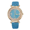 Fashion Starry Sky Glitter Belt Ball Dial Quartz Watch