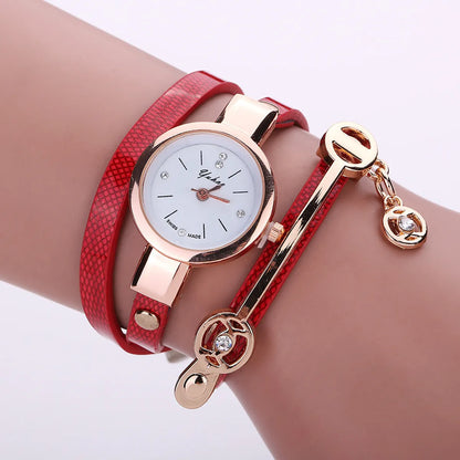 Fashion Strap Casual Three-Circle Winding Bracelet Ladies Quartz Fashion Watch Wholesale