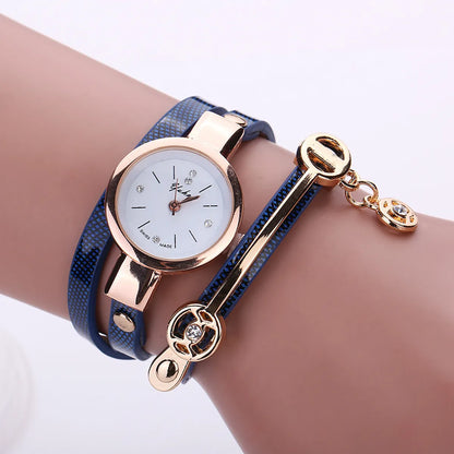 Fashion Strap Casual Three-Circle Winding Bracelet Ladies Quartz Fashion Watch Wholesale