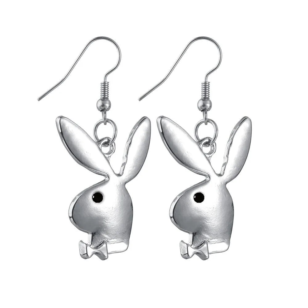 Fashion Street Punk Style Alloy Rabbit Head Earrings Nhbq156444